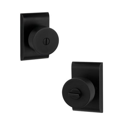 China Residential Apartments / Homes / Garage Office Classic Bored Black Tubular Door Knob for sale