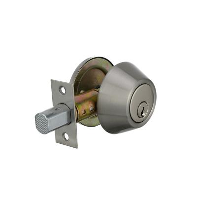 China Zamac Stainless Steel Deadbolt Brass Or Steel Door Lock Bored Tubular Single Cylinder For Home Room Office Warehouse Standby Interior for sale