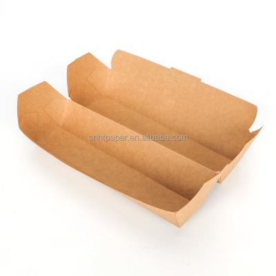 China Wholesale Disposable Picnic Shop Hot Dog Wrapping Paper Eco - Friendly Food Tray for sale