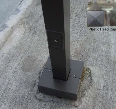 China Standard square lighting column for sale