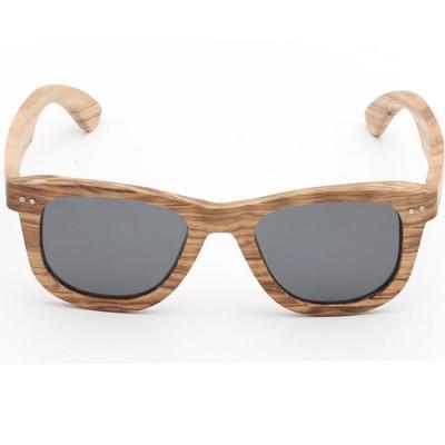 China Zebra Sunglasses Shades Gafas de sol Aviation Sun Glasses Fashion Women Men Trendy Bamboo Wood Lentes de sol Polarized for sale