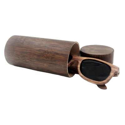 China Italy Aseptic Wholesale Custom Design Eyeglass Logo Sunglasses Case Fashionable Bamboo Wooden Box for sale