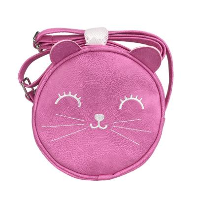 China Fashionable Round Shape Cat Kids Cross - Body Purses Handbag For Kids for sale