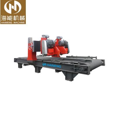 China Building Material Shops AYH Double Blades Cutter Processing Stone Slabs Lifting Electric Double Saw Blade Stone Cutting Machine for sale