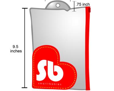 China Schieber-Zipverschluss-Plastiktaschen 9.5x7“ Pantone, ISO9001 freier Raum EVA Bag Heat Seal zu verkaufen