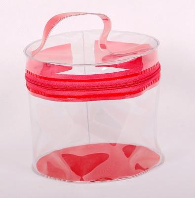 Chine Organisateur transparent de maquillage de SMETA 0.3mm, sac de maquillage de PVC de l'espace libre ISO9001 à vendre