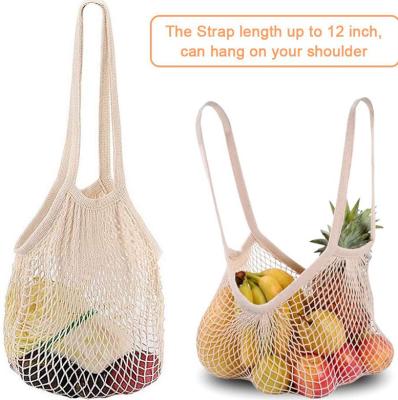 Cina Borsa di rete di acquisto ISO14001, cotone Mesh Tote Bag di PMS SA8001 100% organico in vendita