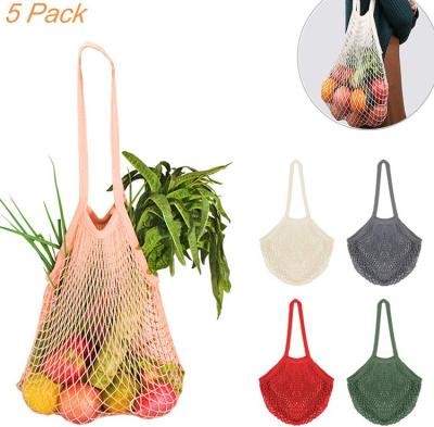 China Wiederverwendbare Einkaufstüten wiederverwendbarer Mesh Shopping Tote ISO14001 SA8001 40cm Baumwoll zu verkaufen