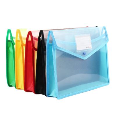 China Eco-Friendly Plastic Document Folder Portfolio A4 Folder Pockets Premium Poly Envelope With Business Card Holder for sale