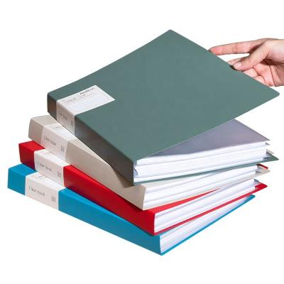 China New Arrivals A4 Size 20/30/40/60 Pockets PP Presentation Folder Waterproof Plastic Clear Display Book for sale