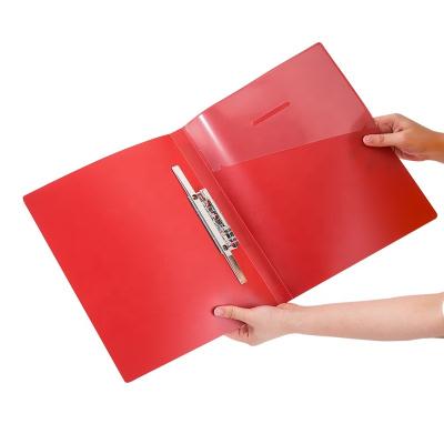 China A4 Size Eco - Friendly Hard Cover Binder Metal Lever Staple Punchless Arch Folder for sale