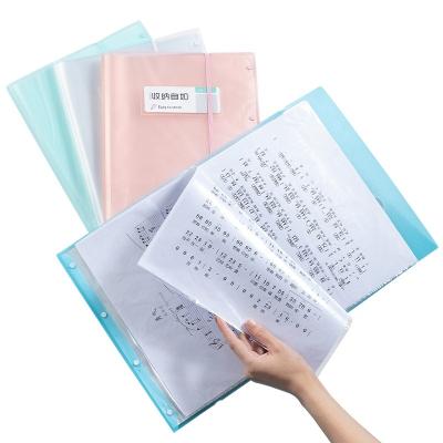 China Eco-friendly Customized PP Cover Transparent Subject Classification Test Paper Folder Student Storage Paper Bag Insert Folder for sale