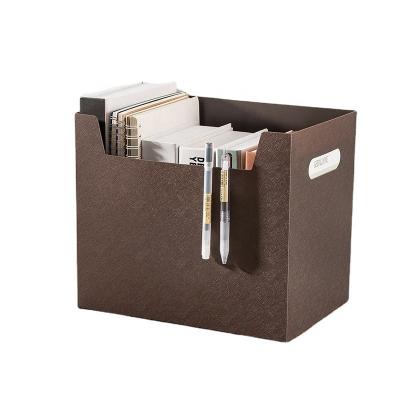 China Folder Organizer Student Folding Bookcase Desk Organizer Storage Box Magazine Book Folder for sale