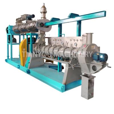 China Aquatic Feed / Pet Feed / Floating Feed Fish Feed Production Line Floating Fish Feed Pellet 1 - 1.5 Ton Capacity for sale