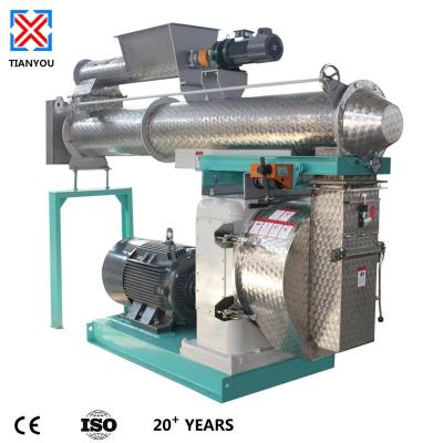 China Stainless Steel 1 Ton Per Hour Capacity Poultry Feed Pellet Mill Machine for sale