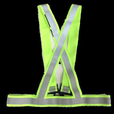 China High Visilibility Adjustable elastic safety vest, outdoor reflective arm band, high visibility, ultra-light, comfortable, suitable for running, jo for sale