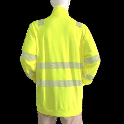 China High visibility reflective Hi vis workwear reflective jacket hi vis hoodie safety shirts for sale