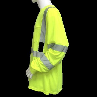 China High Visilibility Wholesale safety shirts hi vis t-shirts reflective work shirt long sleeve  security shirts for sale