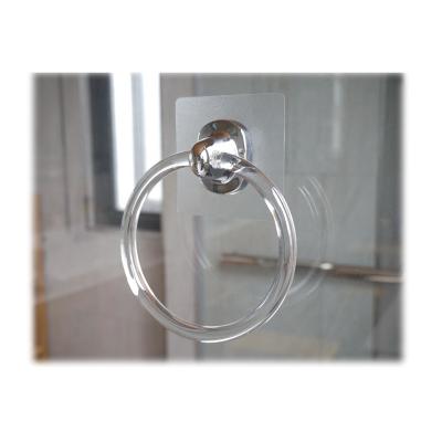 China Eco-friendly Wall Bathroom Towel Holder Sticky Towel Ring for sale