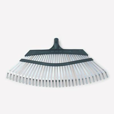 China 31 Tine Steel Grass Garden Rake Highly Carbonized Sheet Steel Super Flexible And Durable Rake for sale