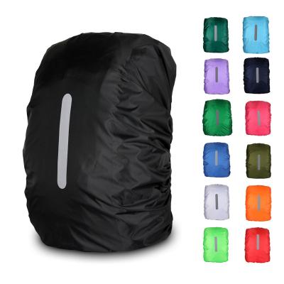 China Anti-dust and Night Safety Waterproof Outdoor Sports Bag Raincover Case Recycling Reflective Waterproof Camping Hiking Hiking Backpack Rain Cover for sale