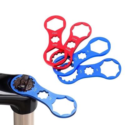 China Aluminum Bicycle Front Fork Cap Wrench Disassembly Tools Bicycle Front Fork Repair Tool MTB Bicycle Repair Tool for sale