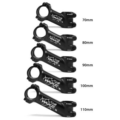 China Aluminum Alloy MTB Stem 60mm 31.8 70mm 90mm Short 10/17/25/35/45 Degree Aluminum Alloy Mountain Bike Stem Handlebar Stem For Most Bicycle for sale