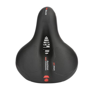 China Bike Single Reflective Shock Absorbing Hollow Saddle MTB Bike Breathable Road Mountain Rainproof Seat Cycling Accessory for sale