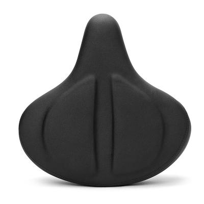 China Extra Wide Soft Oversized Comfortable Bike Seat Bicycle Saddle Replacement with Memory Foam Cushion for Women Men for sale