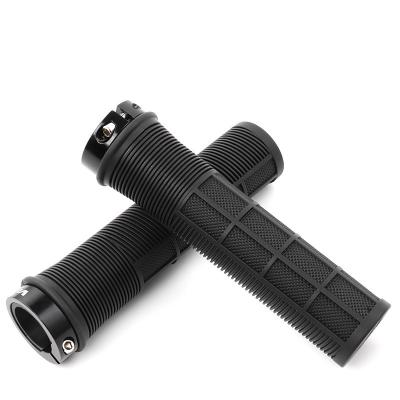 China Mountain Bikes Bicycle Grips MTB Bike Silicone Sponge Handlebar Cover Soft Non-Slip Cushioning Grips Handle Grip Lock Bar Recycling End for sale