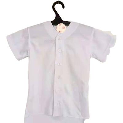 China Breathable Children's Softball Suit White Sweatshirt Suit for sale