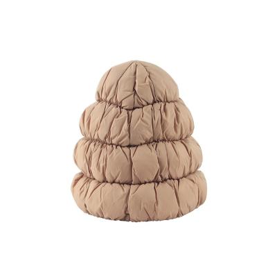 China Direct Sales Waterproof Cheap Winter Outdoor Windproof Brown Down Hat for sale