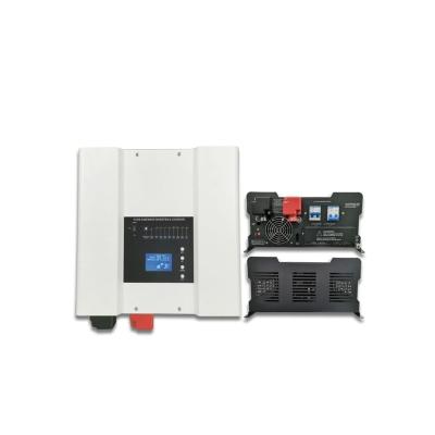 China Solar Inverter Generator Wall Mounted Low Frequency Solar Mppt Off-Grid Inverter Controller Machine 12Vdc Solar Inverter 560*420*235mm for sale