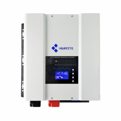 China 1KW-12KW Solar Inverters 12V 24V 48V Off Grid Hybrid Inverters & Converters Pure sine With MPPT Controllers 425*375*200MM for sale