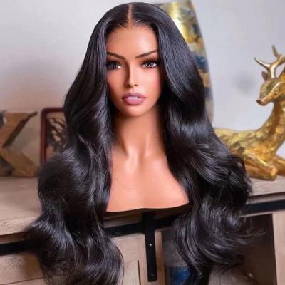 China Wholesale Cheap Brazilian Straight 360 Water Wave Full Lace Front Human Hair Wigs For Women HD Color Natural Transparent Lace Band Wigs for sale