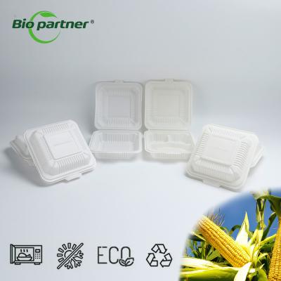 China Disposable Corn Starch Takeaway Fast Food Box for Adult MFPP Fried Chicken Packaging Te koop