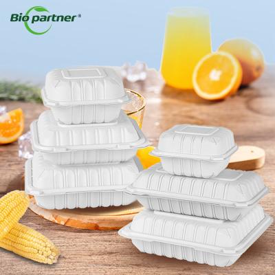 中国 MFPP White Bento Box Food Packaging Togo Container Carry Out Square Food Container 販売のため