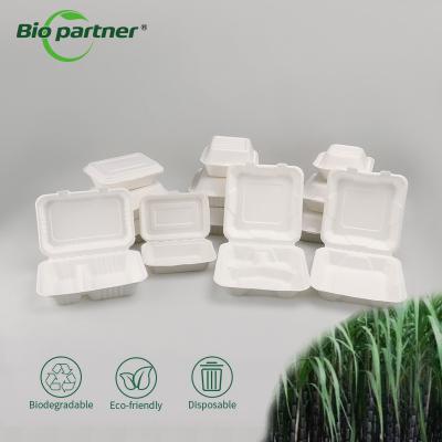 Китай Eco Biopartner Biodergradale Sugarcane Bagasse Food Container Fast Take Away Container продается