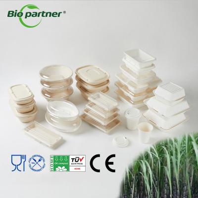 Китай Biodegradable Disposable Food Container Bagasse Pulp Tableware Box for Take Away Lunch продается