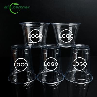 Китай Eco-Friendly Festival 16 Oz PET Cafe Cups for Take Away Coffee Ice Cream and Smoothies продается