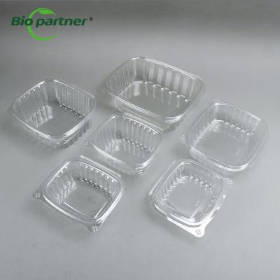 Китай Disposable Plastic Packaging Clear Clamshell Blister Food Salad Box with Hinged Lid продается