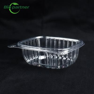 China Customized Color Clear Plastic Folding Box Packaging for Disposable Hinged Container zu verkaufen