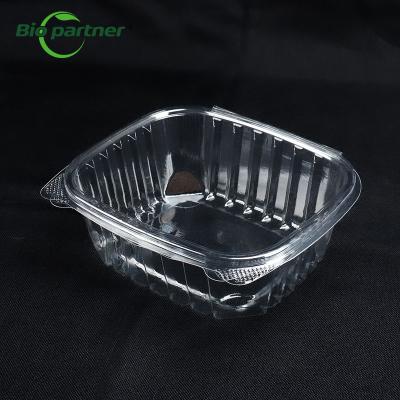 China PET Fruit Salad Food Snack Transparent Container Box Clamshell Takeout Food Container for sale