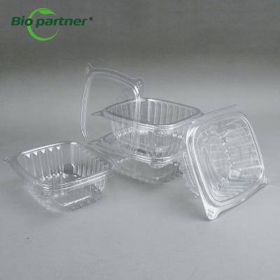 中国 Customized Plastic Salad Fruit Takeaway Clear Hing Box To Go Packaging Container 販売のため