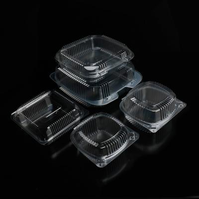 Cina Customized Shape BOPS Plastic Food Container With Lid for Single Compartment Take Out in vendita