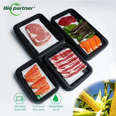 China Customization Corn Starch Tray for Displaying Fruits and Vegetables in Chain Stores for sale