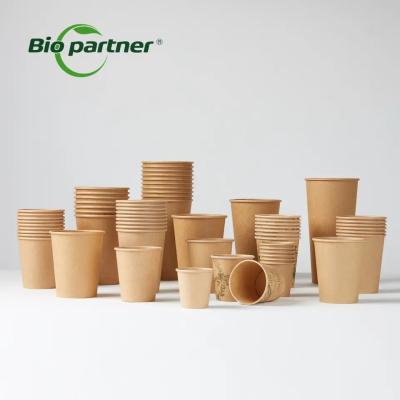 Κίνα Biological Drinking Craft Paper Coffee Cups with Water Based Coating Customized Size προς πώληση