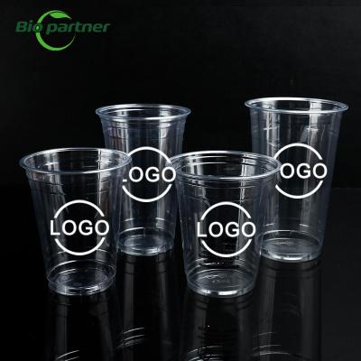 China PLA Cold Milk Transparent Drinking Parfait Cups for Home Restaurant Bar Hotel Wedding for sale