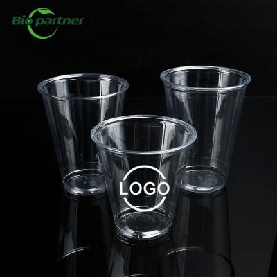 Chine Customized Size Pet Clear Transparent Cold Boba Dessert Parfait Coffee Juice Cup à vendre