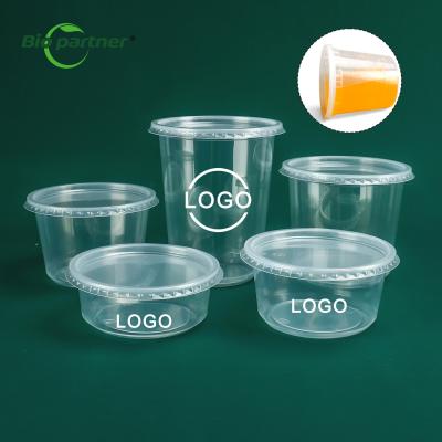 Chine 24oz PET Plastic Disposable FOOD TUB Togo Soup Cup Noodle Bowl Deli Container with Lid à vendre